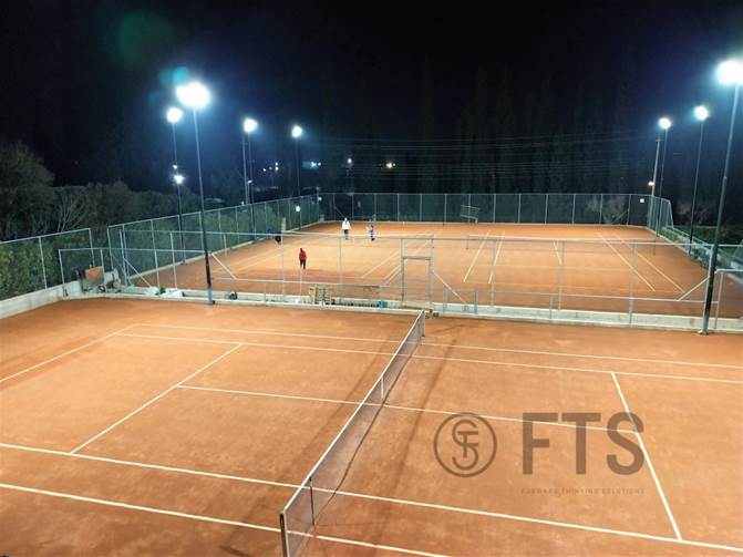 Φωτισμός led του Mouratoglou Tennis Center στο Μαρούσι - Σεπτέμβριος 2022