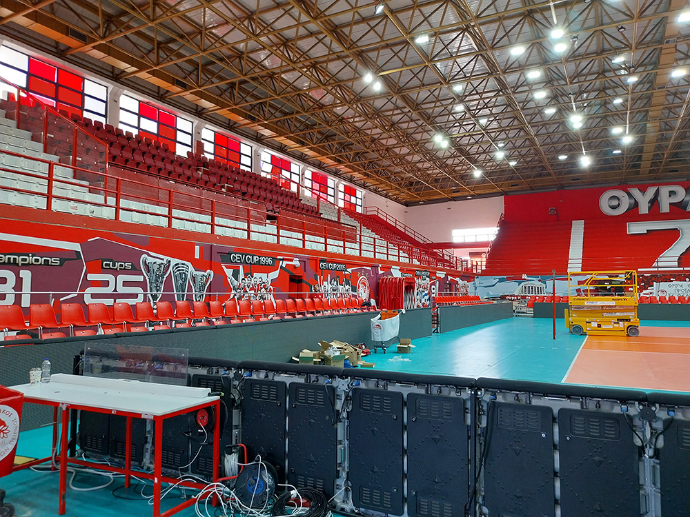 Φωτισμός κλειστού Γυμναστηριού Volley στην Αττική από την FTS HELLAS. Νοέμβριος 2023