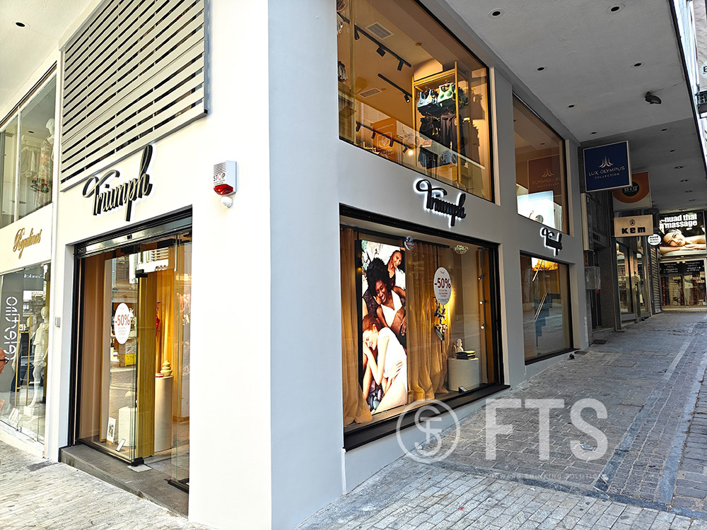 Νέο κατάστημα TRIUMPH στην Ερμού, στην Αθήνα, κατασκευασμένο από την FTS HELLAS - Αύγουστος 2025